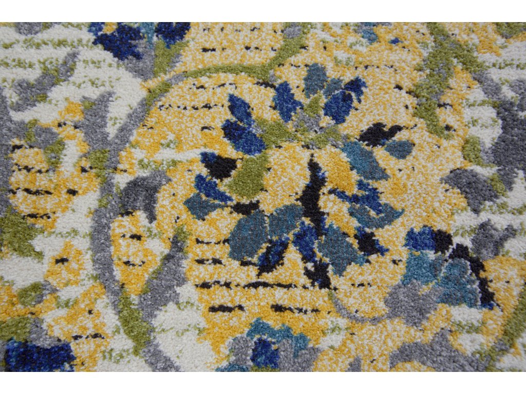 Brixton Modern Scroll, Ivory/Gold/Green, 10' x 13'-2" Area Rug - image 3