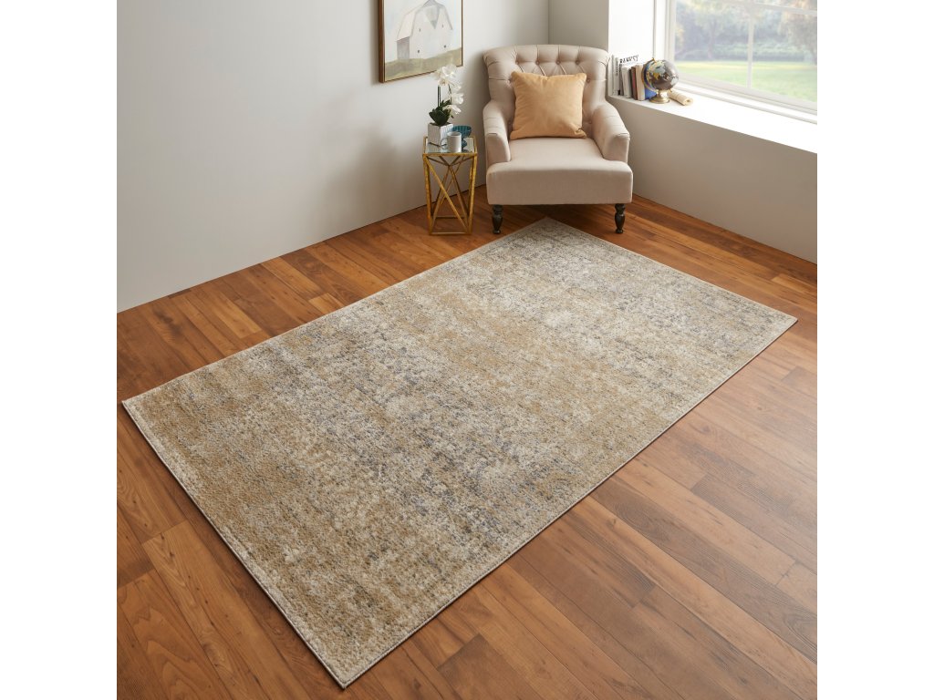 Camellia Transitional Floral and Botanical, Gray/Ivory, 4'-3" x 6'-3" Accent Rug - image 1