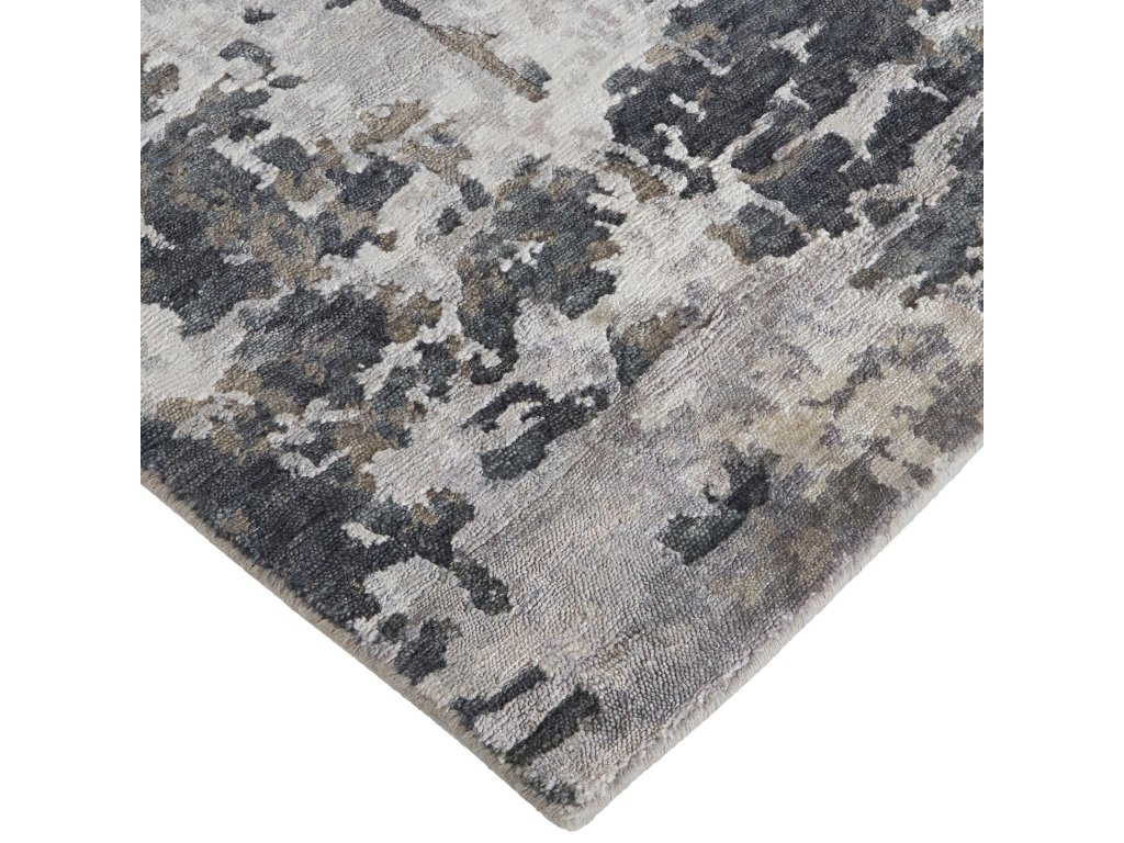 Adira Modern Watercolor, Gray/Silver/Taupe, 7'-9" x 9'-9" Area Rug - image 1