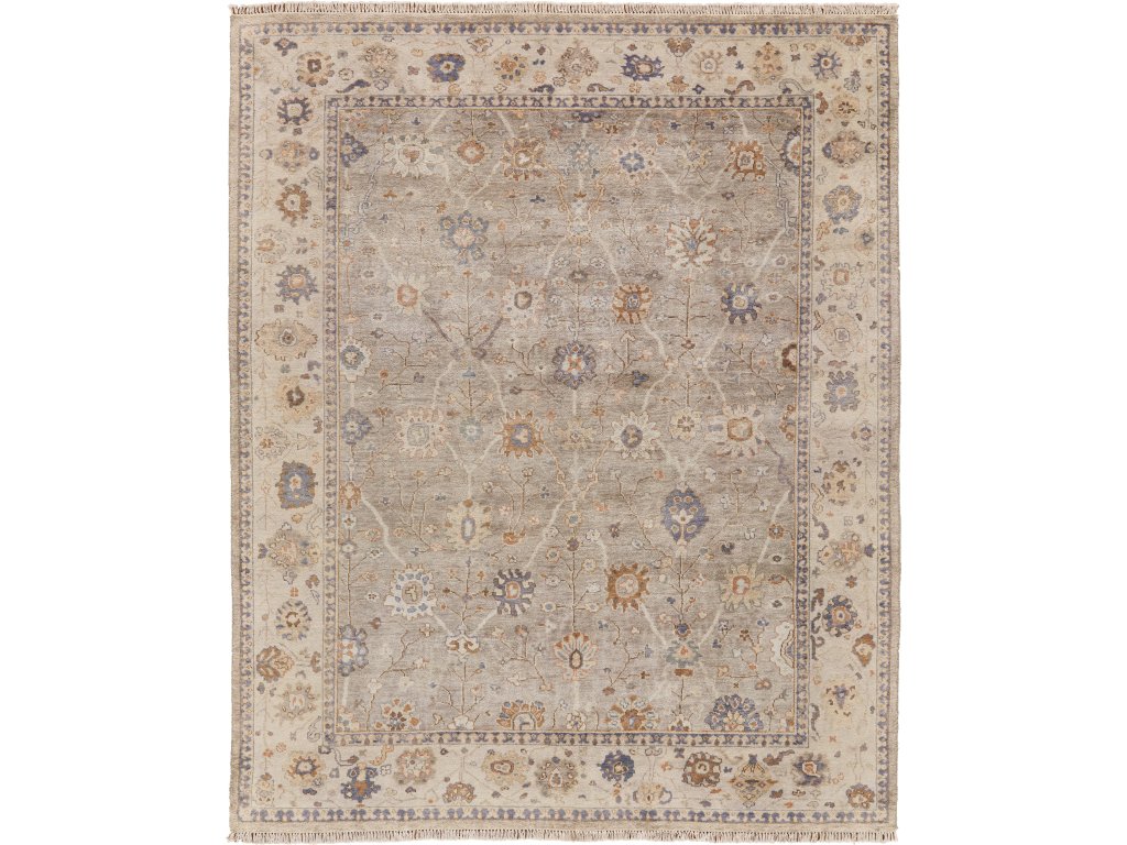 Anders Traditional Oriental, Gray/Ivory/Taupe, 2' x 3' Accent Rug - main image