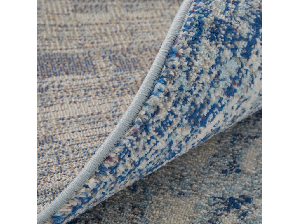 Kyra Transitional Abstract, Gray/Blue, 1'-8" x 2'-10" Accent Rug - image 6