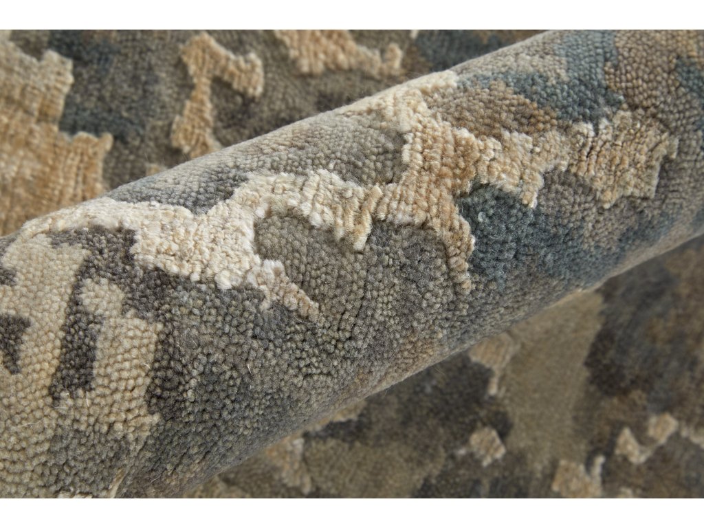 Adira Transitional Watercolor, Gray/Ivory/Taupe, 9'-6" x 13'-6" Area Rug - image 3