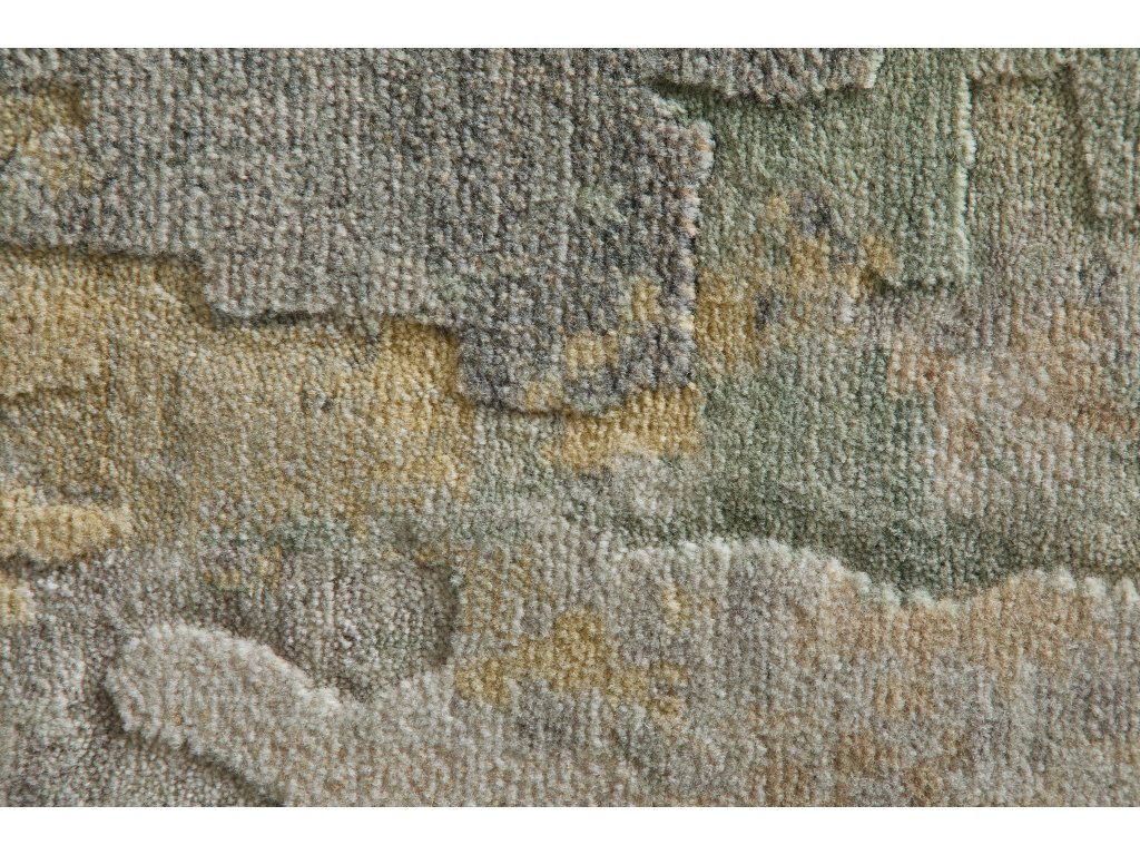 Jaxson Modern Abstract, Ivory/Green/Orange, 8' x 10' Area Rug - image 7