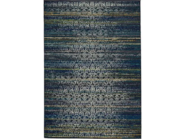 Brixton Modern Abstract, Blue/Ivory/Green, 10' x 13'-2" Area Rug