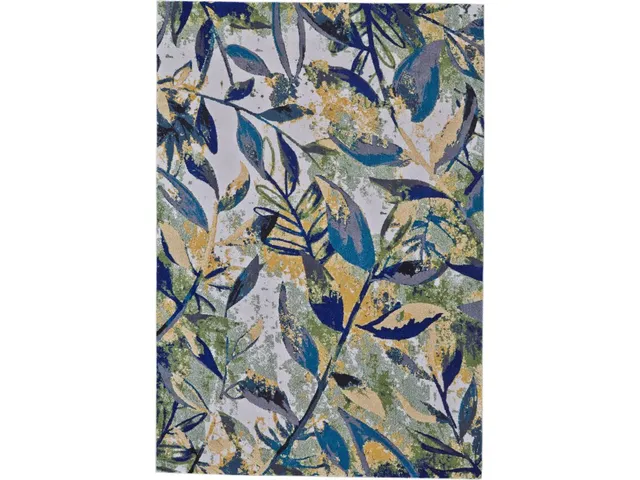 Brixton Modern Floral and Botanical, Green/Blue/Ivory, 10' x 13'-2" Area Rug
