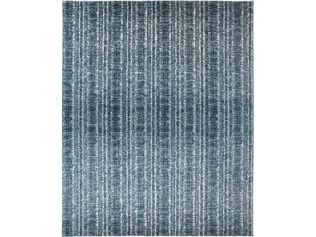 Remmy Transitional Solid, Blue/Ivory, 10' x 13'-2" Area Rug