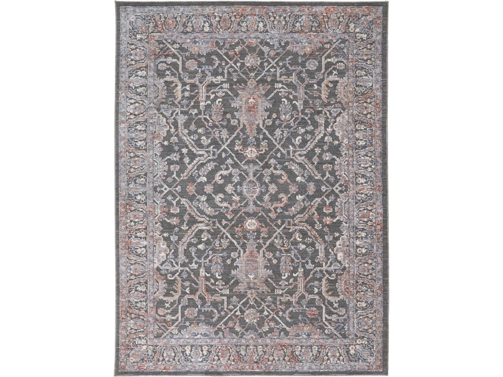 Thackery Transitional Oriental, Gray/Taupe/Pink, 1'-8" x 2'-8" Accent Rug - main image