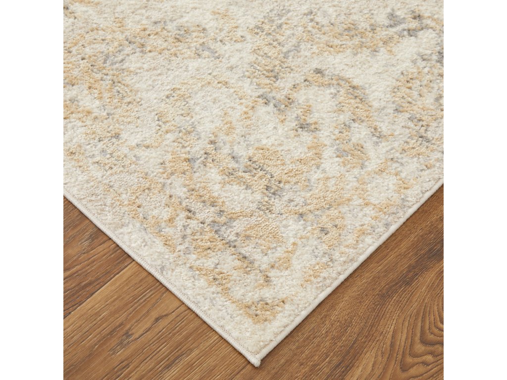 Camellia Transitional Medallion, Gray/Ivory/Gold, 4'-3" x 6'-3" Accent Rug - image 4