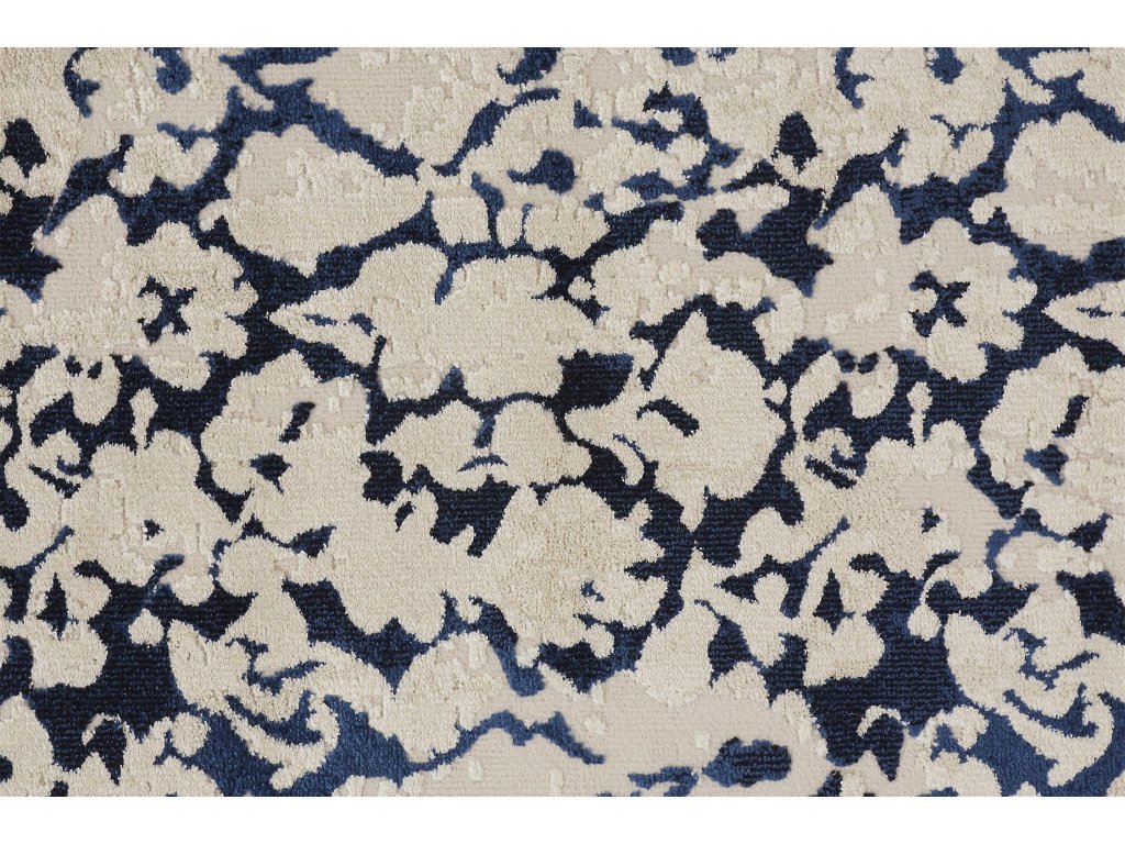 Remmy Transitional Abstract, Ivory/Blue, 10' x 13'-2" Area Rug - image 4