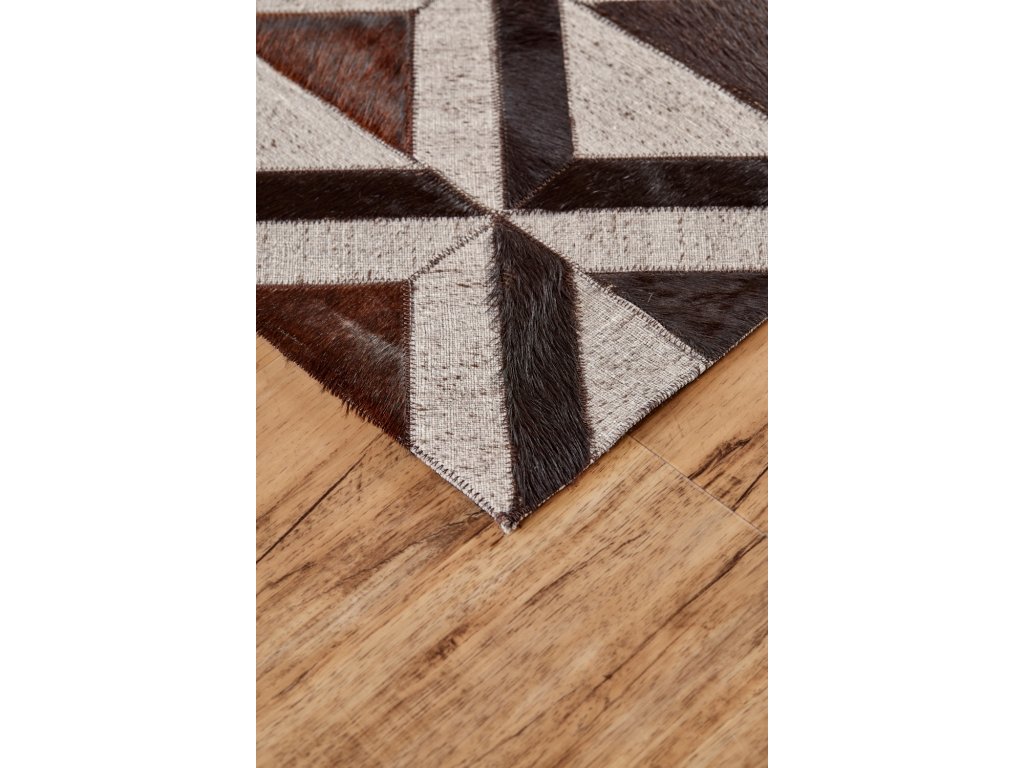 Fannin Transitional Geometric, Brown/Gray/Taupe, 2' x 3' Accent Rug - image 2
