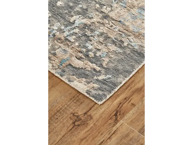 Adira Modern Distressed, Taupe/Tan/Ivory, 7'-9" x 9'-9" Area Rug - Alternative View