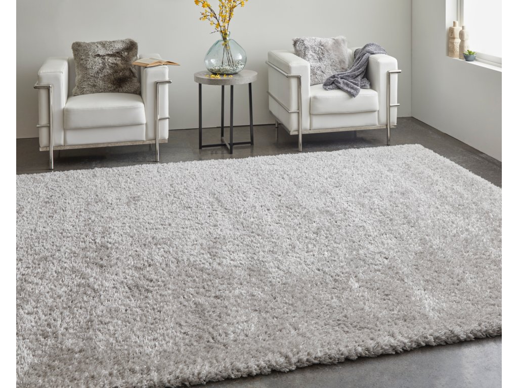 Darian Modern Solid, Silver/Gray, 5' x 8' Area Rug - image 3