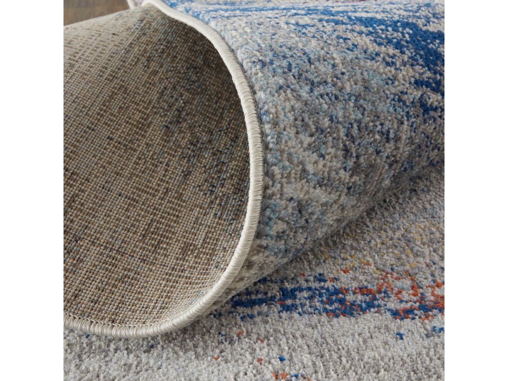 Kyra Transitional Color Block, Taupe/Tan/Orange, 1'-8" x 2'-10" Accent Rug - image 6