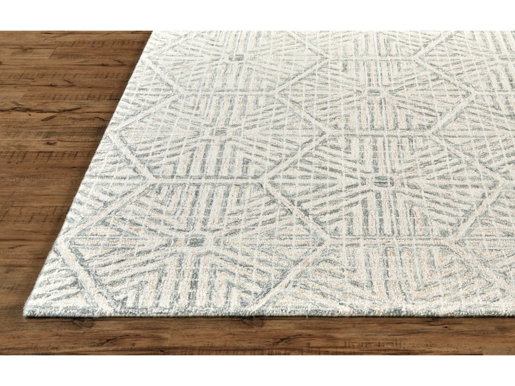 Rhett Transitional Geometric, Ivory/Green/Tan, 8' x 10' Area Rug - image 5