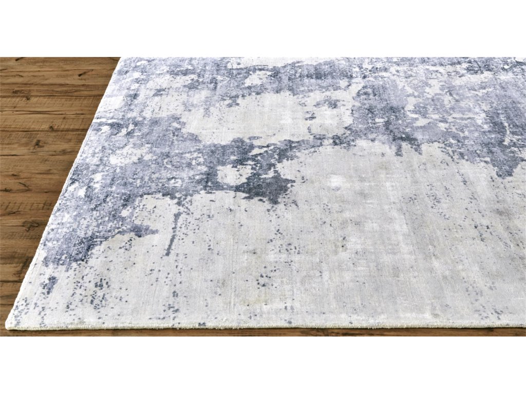 Emory Modern Abstract, Blue/Gray/Ivory, 2' x 3' Accent Rug - image 6