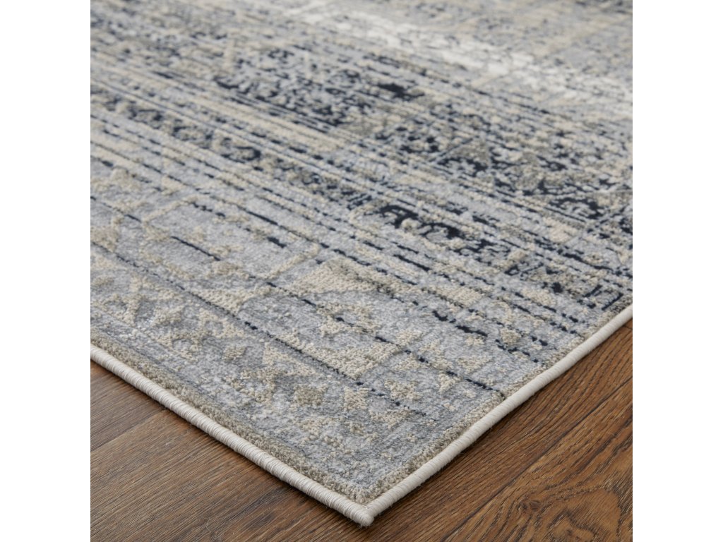 Macklaine Transitional Distressed, Taupe/Black/Ivory, 12' x 15' Area Rug - image 4