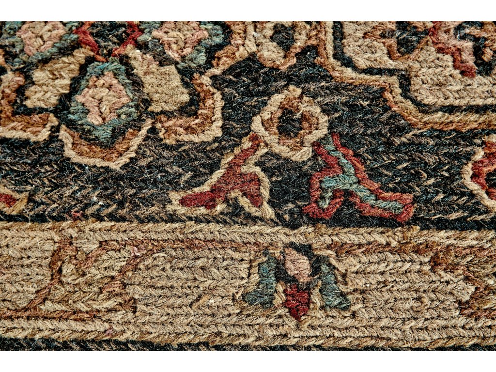 Goshen Traditional Persian, Black/Tan/Ivory, 2' x 3' Accent Rug - image 2