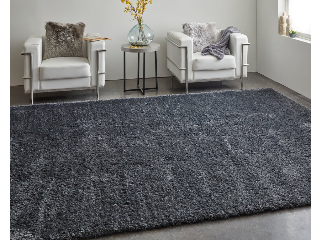 Darian Modern Solid, Black, 5' x 8' Area Rug - image 3