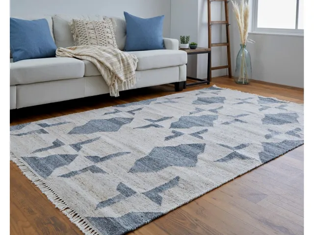 Beckett Transitional Trellis and Lattice, Ivory/Gray/Tan, 5' x 8' Area Rug - Alternative View