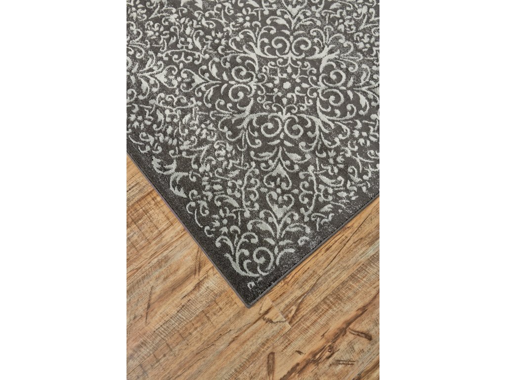 Azeri Iv Transitional Diamond, Gray/Ivory, 10' x 13'-2" Area Rug - image 1