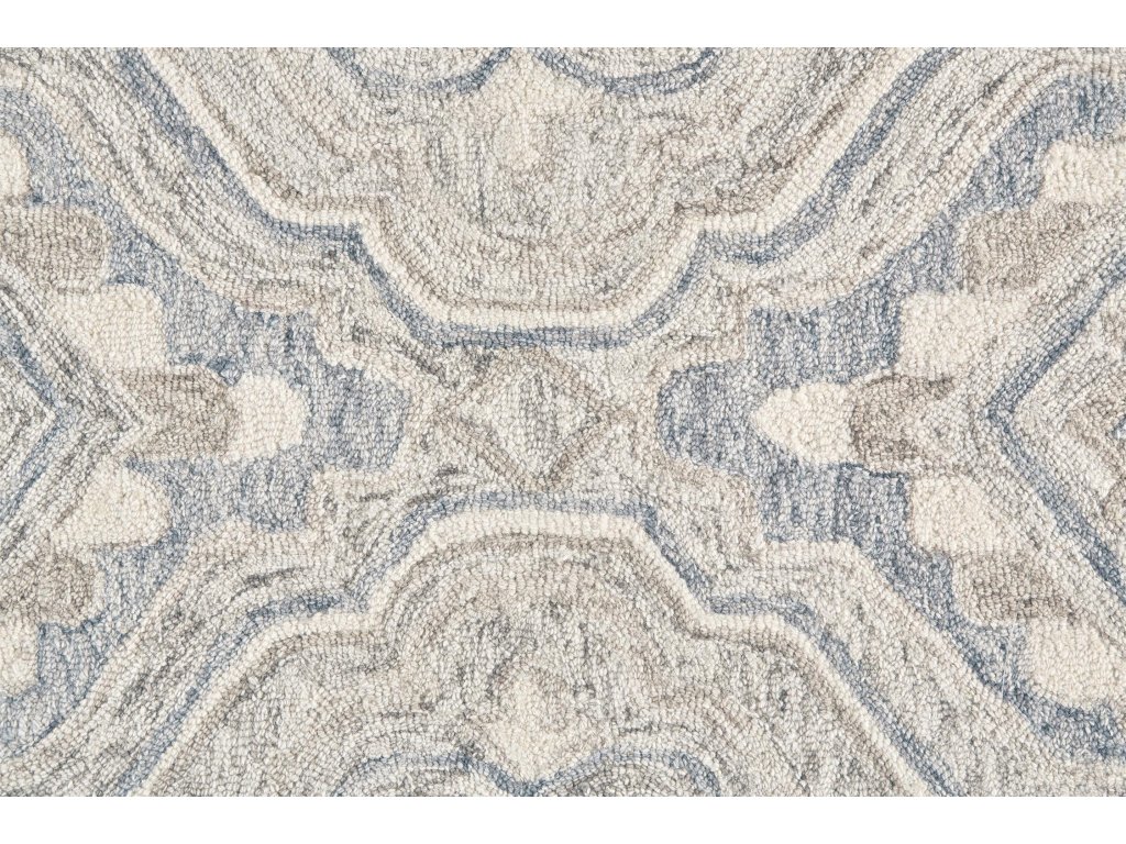 Rhett Transitional Medallion, Taupe/Blue/Gray, 2' x 3' Accent Rug - image 4