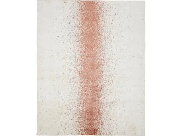 Grier Modern Gradient and Ombre, Ivory/Orange/Gray, 8' x 10' Area Rug