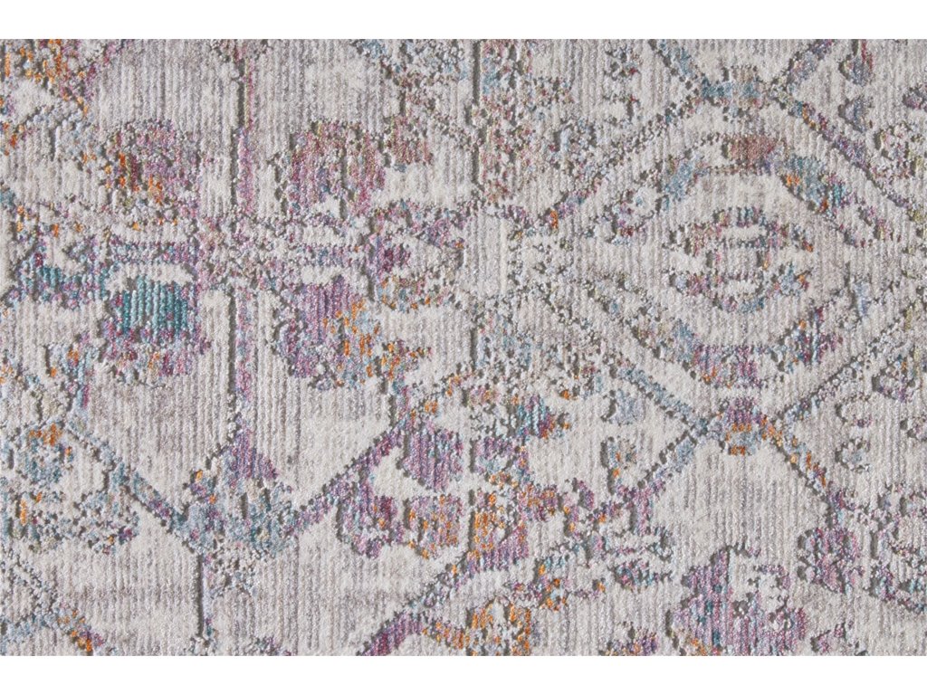 Cecily Transitional Distressed, Purple/Blue/Gold, 2'-3" x 8' Runner Rug - image 4