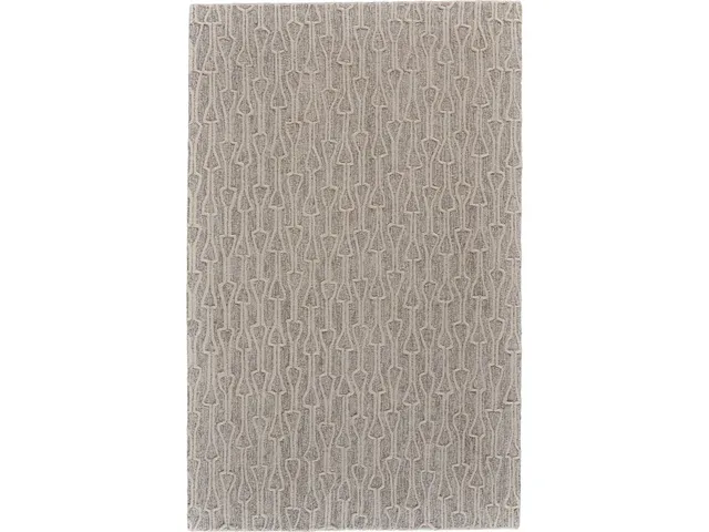 Enzo Transitional Geometric, Taupe/Ivory, 2' x 3' Accent Rug