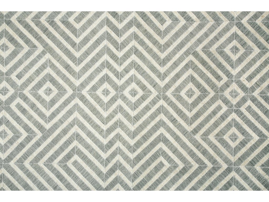 Bermuda II Transitional Geometric, Gray/Ivory, 1'-8" x 2'-10" Accent Rug - image 4