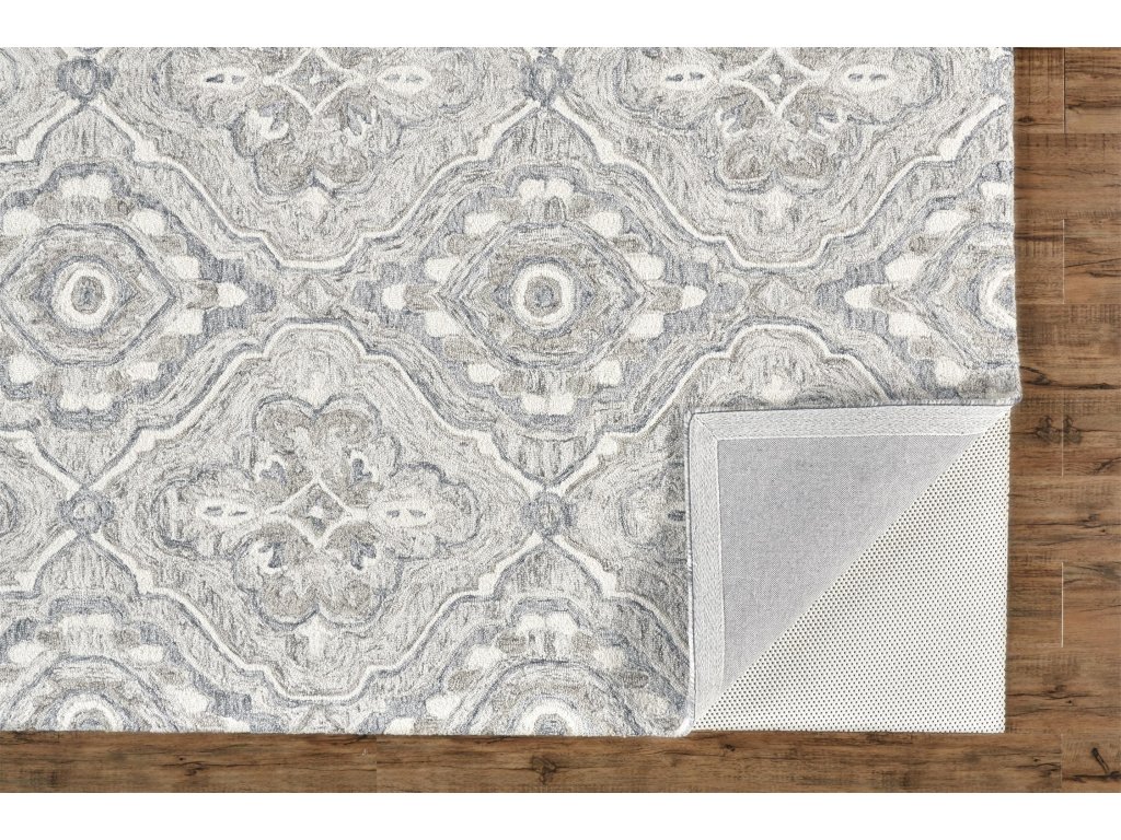 Rhett Transitional Medallion, Taupe/Blue/Gray, 2' x 3' Accent Rug - image 2