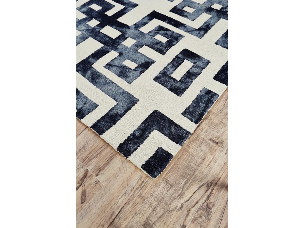 Lorrain Modern Geometric, Tan/Black, 3'-6" x 5'-6" Accent Rug - image 2