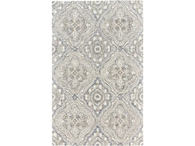 Rhett Transitional Medallion, Taupe/Blue/Gray, 2' x 3' Accent Rug