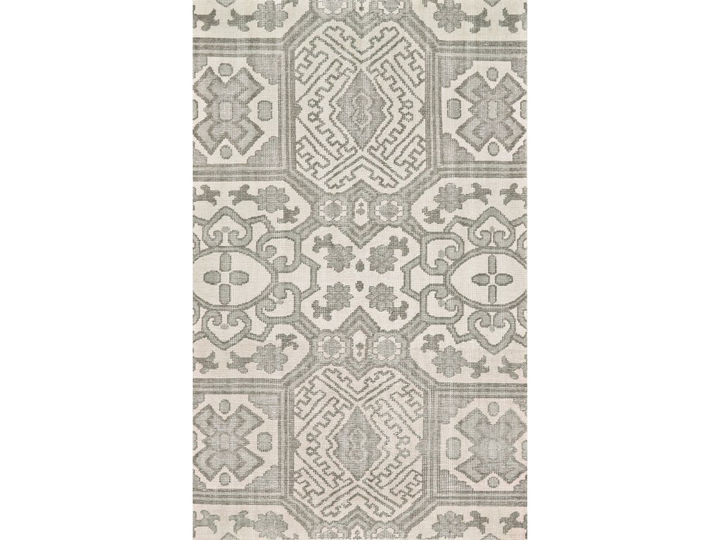 Rumi Modern Geometric, Gray/Ivory/White, 8'-6" x 11'-6" Area Rug - main image
