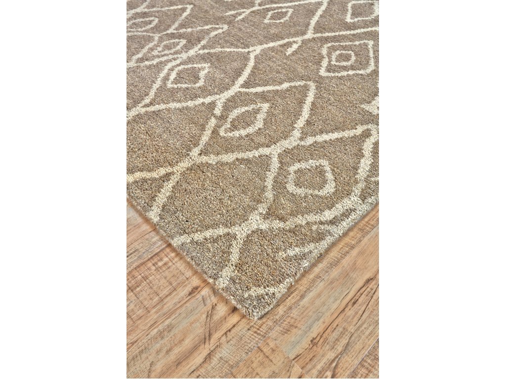 Barbary Modern Argyle, Brown/Ivory, 5'-6" x 8'-6" Area Rug - image 2