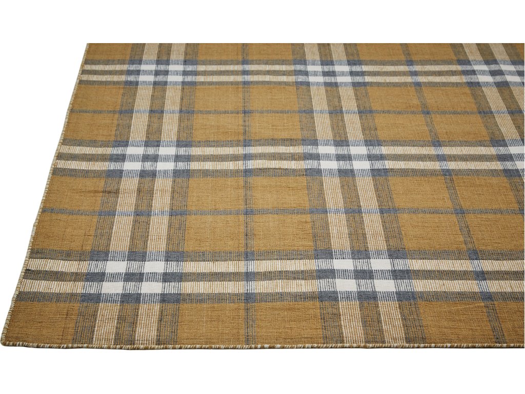 Crosby Transitional Plaid, Gold/Blue/White, 8' x 10' Area Rug - image 6