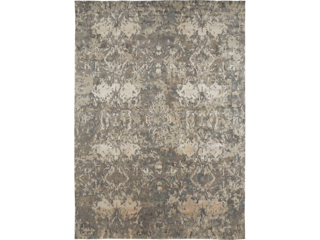 Adira Transitional Watercolor, Gray/Ivory/Taupe, 9'-6" x 13'-6" Area Rug - main image