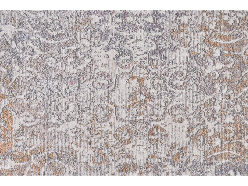 Cecily Transitional Distressed, Gray/Orange/Purple, 2' x 3' Accent Rug - image 4