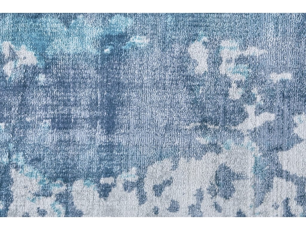 Emory Modern Abstract, Blue/Ivory, 5' x 8' Area Rug - image 4