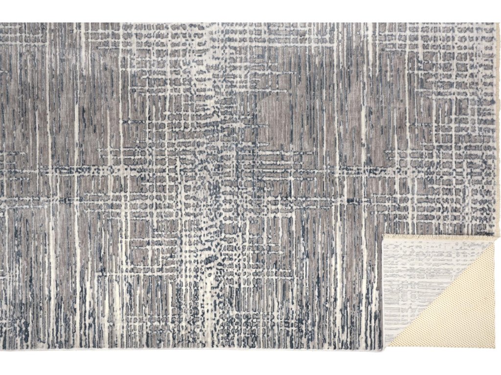 Kyra Transitional Abstract, Gray/Blue, 1'-8" x 2'-10" Accent Rug - image 3
