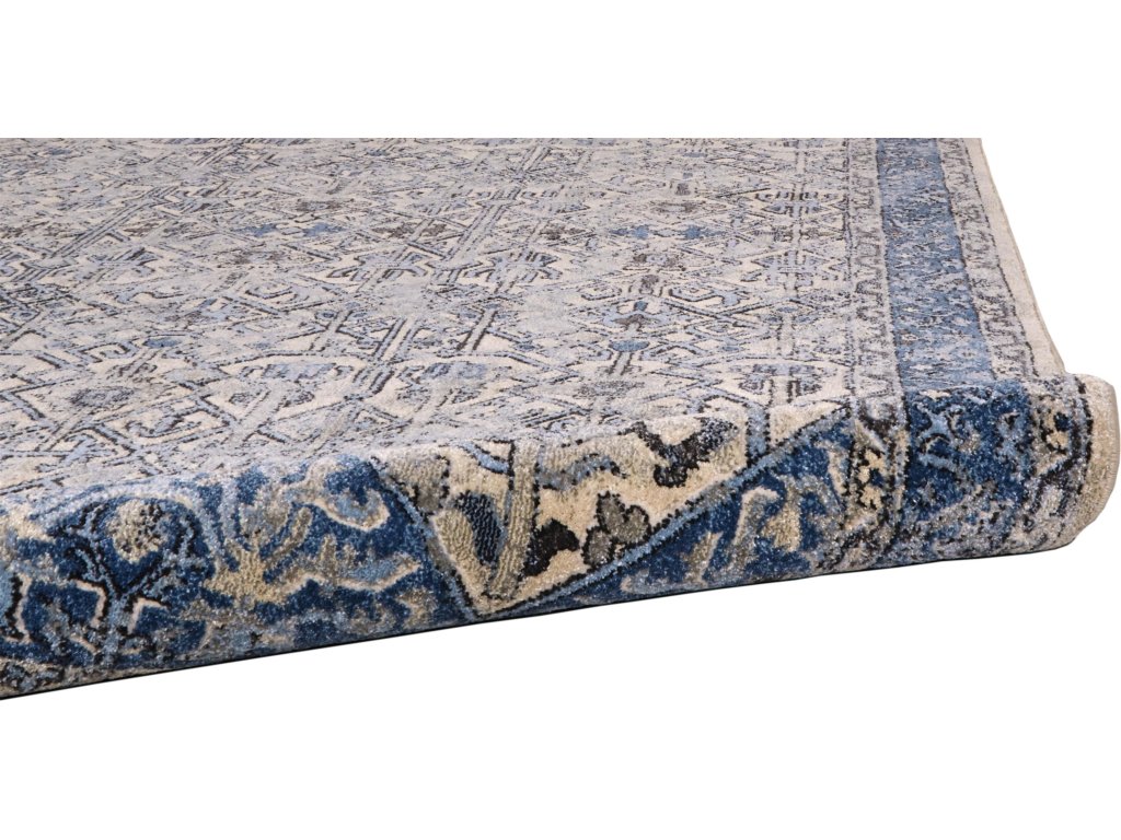 Ainsley Transitional Abstract, Blue/Ivory, 2' x 3' Accent Rug - image 5