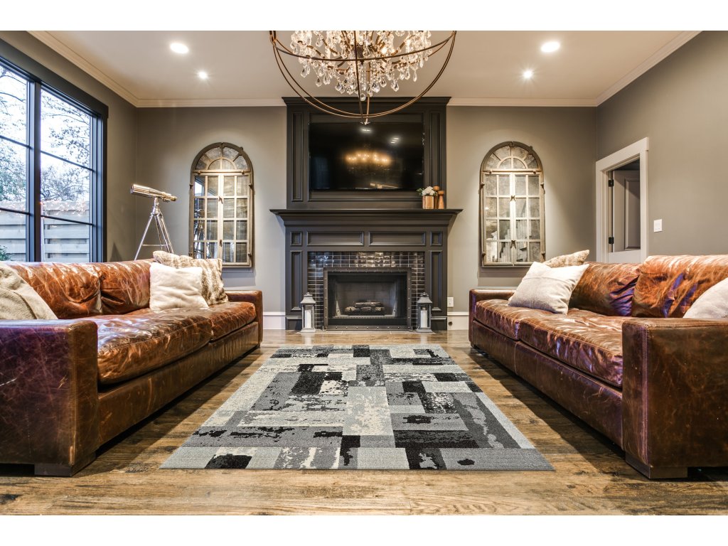 Sorel Transitional Geometric, Ivory/Gray/Taupe, 1'-8" x 2'-10" Accent Rug - image 1