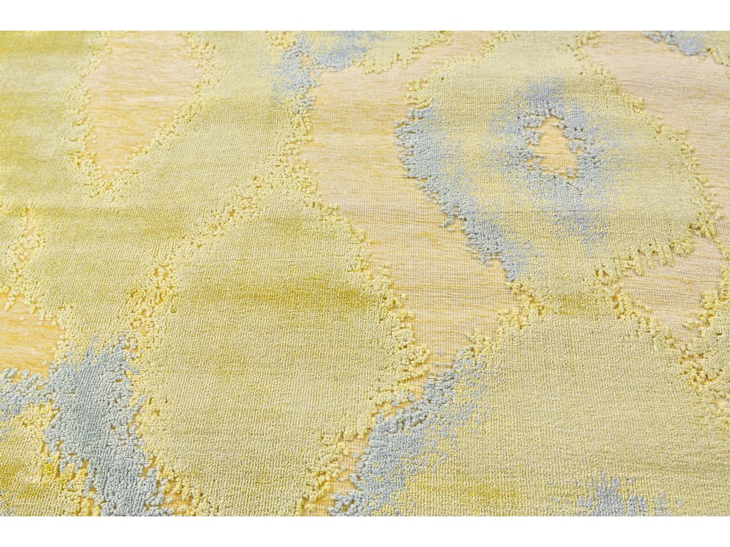 Saphir Mah Modern Abstract, Gold/Tan/Gray, 9'-8" x 12'-7" Area Rug - image 2