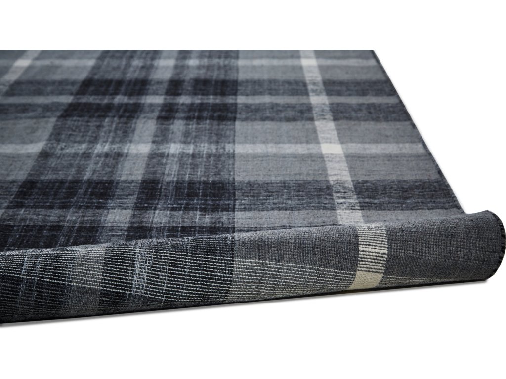 Crosby Transitional Plaid, Black/Gray/White, 2' x 3' Accent Rug - image 5