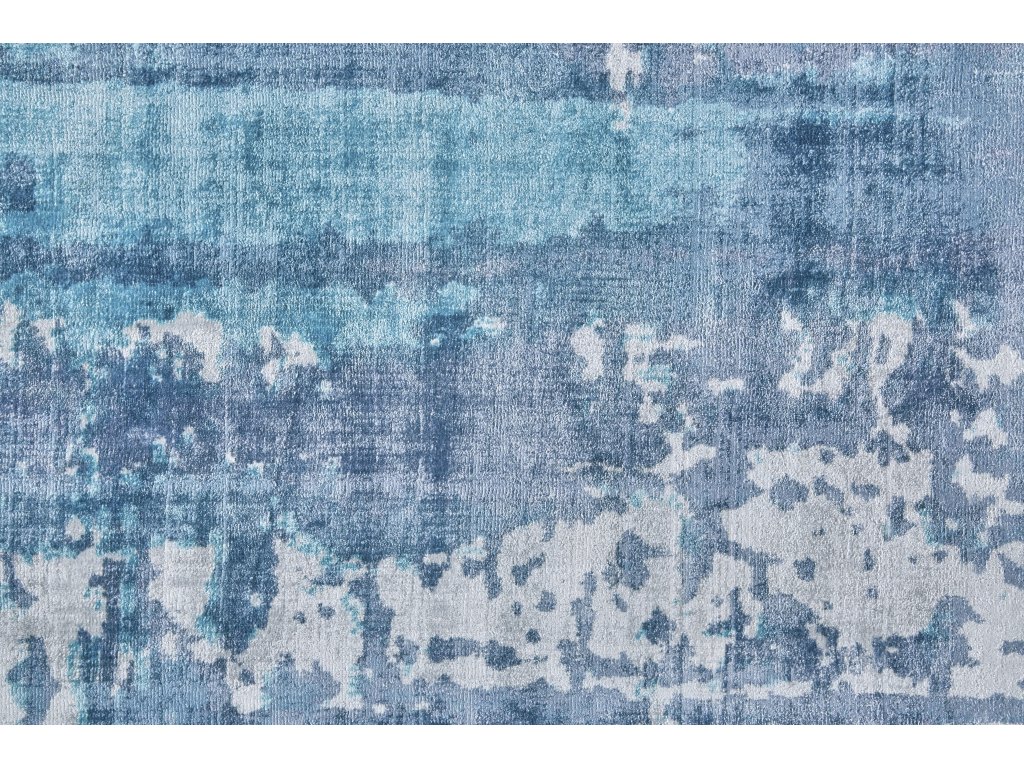 Emory Modern Abstract, Blue/Ivory, 5' x 8' Area Rug - image 5