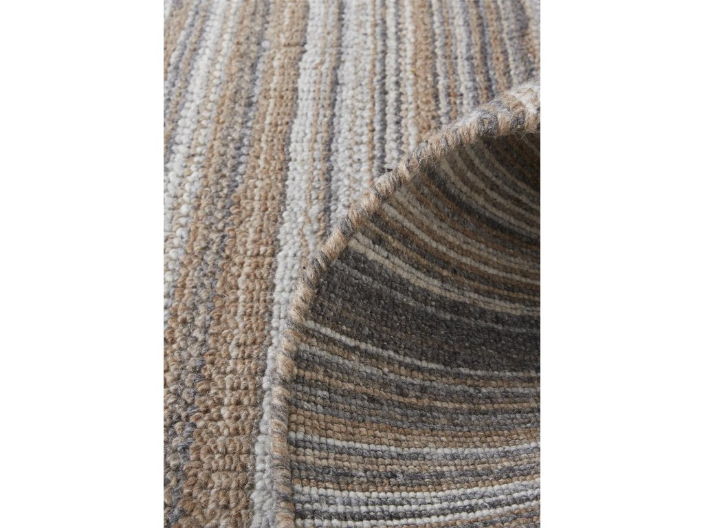 Keaton Transitional Solid, Brown/Taupe, 5' x 8' Area Rug - image 5