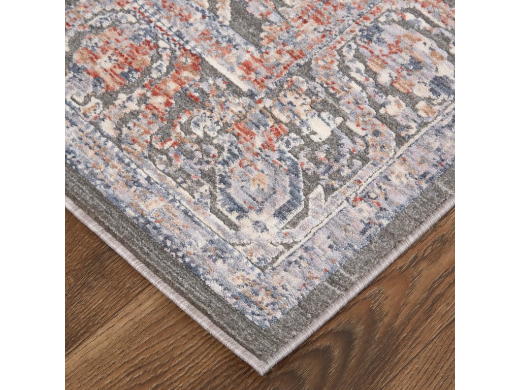Thackery Transitional Oriental, Gray/Taupe/Pink, 1'-8" x 2'-8" Accent Rug - image 4