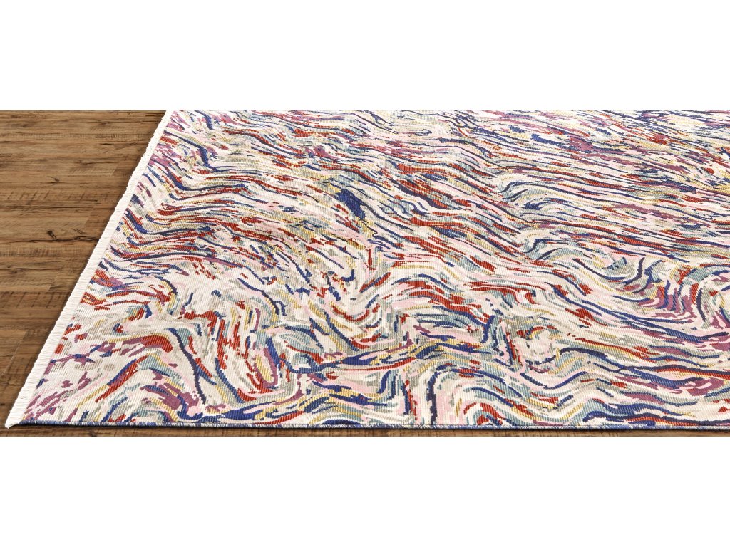 Torina Modern Abstract, Blue/Purple/Ivory, 9'-6" x 12'-7" Area Rug - image 5