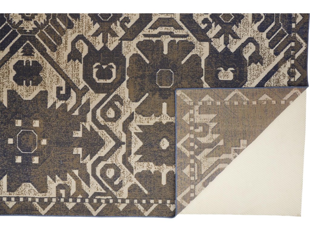 Foster Transitional Oriental, Blue/Brown/Ivory, 1'-8" x 2'-10" Accent Rug - image 3