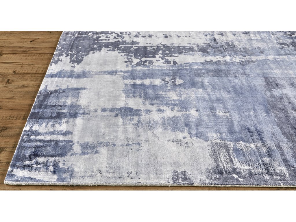 Emory Modern Abstract, Blue/Gray/Ivory, 2' x 3' Accent Rug - image 6