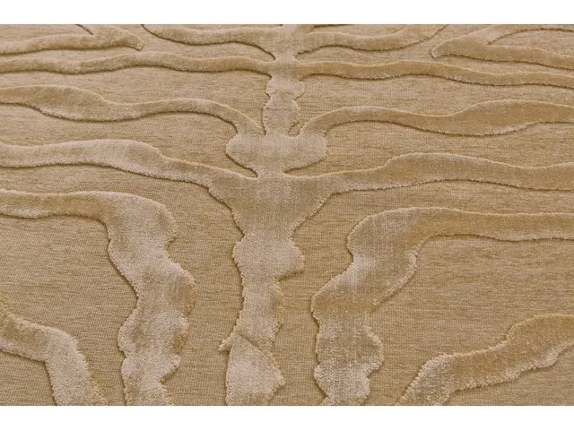 Saphir Transitional Animal Print, Tan/Ivory, 7'-6" x 7'-6" Round Rug - Alternative View